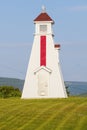 Caveau Point Range Rear Lighthouse in Nova Scotia Royalty Free Stock Photo