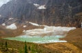 Cavell Glacier on Mount Edith Cavell Royalty Free Stock Photo