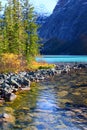 Cavell Lake Jasper National Park Royalty Free Stock Photo