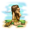 Caveman Royalty Free Stock Photo