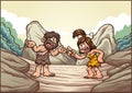 Caveman couple