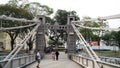 Cavenagh bridge over singapore river