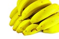 cavendish banana or bunch banana ripe yellow and delicious isolated on white background Royalty Free Stock Photo