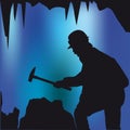 Caver with hammer