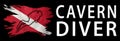 Cavern Diver, Diver Down Flag, Scuba flag Royalty Free Stock Photo