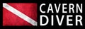 Cavern Diver, Diver Down Flag, Scuba flag Royalty Free Stock Photo