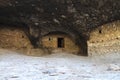 Cavernous settlement at Meteora, Greece