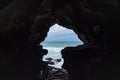 Caves of Hercule in Cape Spartel at the entrance of the strait of Gibraltar near Tangier in Morocco Royalty Free Stock Photo