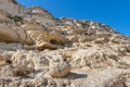 Caves of Matala. Crete, Greece Royalty Free Stock Photo