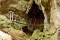 Small wooden suspension bridge at Capricorn Caves