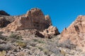 Caves in the rock, Mount Nutt Wilderness Royalty Free Stock Photo