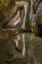 The caves of Sant Miquel del Fai Royalty Free Stock Photo