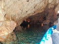 Caves of Spileo Dirou in Greece Royalty Free Stock Photo