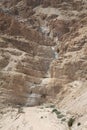 Caves and Dry River at Qumran National Park, Israel