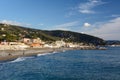 Cavi di Lavagna beach at winter. Liguria, Italy Royalty Free Stock Photo