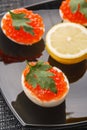 Caviar eggs Royalty Free Stock Photo