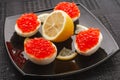 Caviar eggs Royalty Free Stock Photo