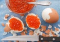 Caviar eggs