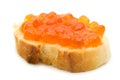 Caviar sandwich Royalty Free Stock Photo