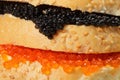 Caviar sandwich closeup