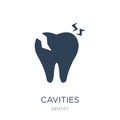cavities icon in trendy design style. cavities icon isolated on white background. cavities vector icon simple and modern flat