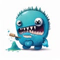 Cavity Creep, This creature has sharp teeth and loves to cause cavities and tooth decay in children. cute children