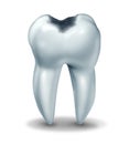 Cavity tooth decay disease symbol Royalty Free Stock Photo