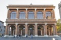 Cavour square and public theater Amintore Galli in Rimini, Italy.