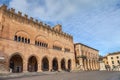 Cavour square in Rimini, Italy