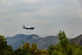 Cavtat, Croatia - May 5, 2022: British Airways airplane landing in Dubrovnik airport Cavtat