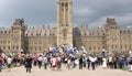 CAW Protest on Parliament Hill Royalty Free Stock Photo