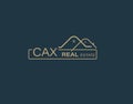 CAX Real Estate and Consultants Logo Design Vectors images. Luxury Real Estate Logo Design Royalty Free Stock Photo