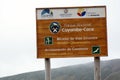 Cayambe-Coca National Park sign Royalty Free Stock Photo