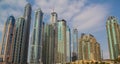 Cayan Tower and Infinity Tower Skyline is a skyscraper in the Dubai Marina in Dubai