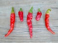 Cayenne and chili Pequin peppers