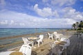 Cayman Island Resort Patio Royalty Free Stock Photo