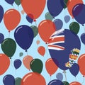 Cayman Islands National Day Flat Seamless Pattern. Royalty Free Stock Photo