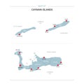 Cayman Islands vector map
