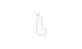 Cayuga county outline map New York region