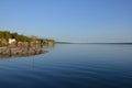 Cayuga Lake on a calm summer day