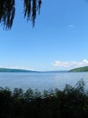 Cayuga Lake south end from Stewart Park in Ithaca Royalty Free Stock Photo