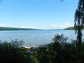 Cayuga Lake from Stewart Park looking North Royalty Free Stock Photo