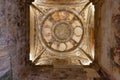 Cazorla, Jaen, Spain - May 18 , 2021: Detail of dome of the Ruins of the Church of Santa Maria in Cazorla, Jaen, Andalucia, Spain