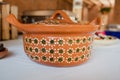 Cazuela mexicana or Pots for mexican food and buffet in Mexico Royalty Free Stock Photo