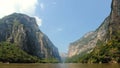 Vista desde el rio del CaÃÂ±on del Sumidero Royalty Free Stock Photo