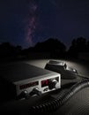 CB radio ready to signal the Milky Way
