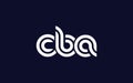 CBA Creative Unique Modern Letter Logo Design Royalty Free Stock Photo