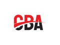 CBA Letter Initial Logo Design Vector Illustration Royalty Free Stock Photo