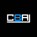 CBA letter logo creative design with vector graphic, CBA Royalty Free Stock Photo