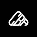 CBA letter logo creative design with vector graphic, CBA simple and modern logo in round triangle shape Royalty Free Stock Photo